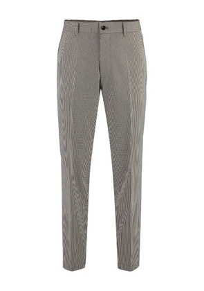 BOSS houndstooth-pattern trousers - Neutrals