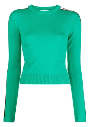 Chiara Ferragni logo-print crew-neck jumper - Green