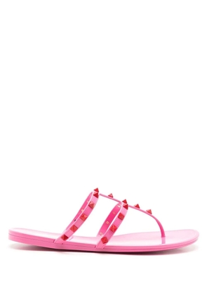 Valentino Garavani Rockstud flat sandals - Pink