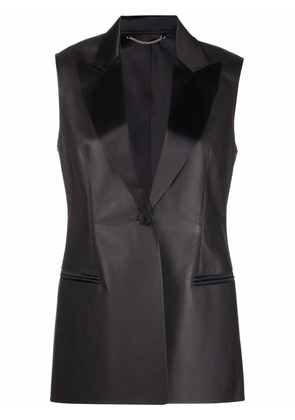 Ferragamo tailored leather blazer - Brown