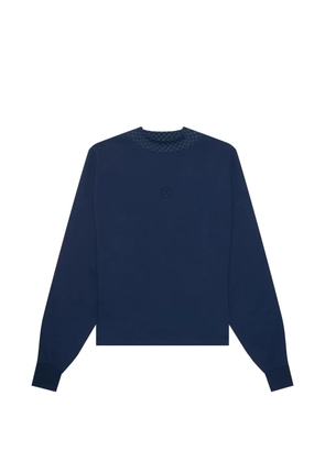 PLACE OF ËLMS monolink-print long-sleeve T-shirt - Blue