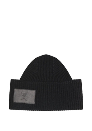 PLACE OF ËLMS cashmere beanie hat - Black