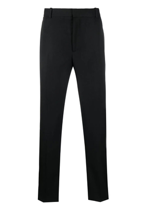 Alexander McQueen silk side panel tailored trousers - Black