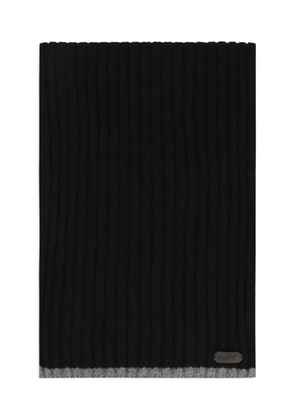 Moorer ribbed cashmere scarf - Black