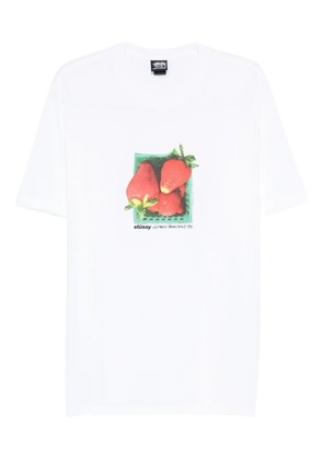 Stüssy strawberry-print T-shirt - White