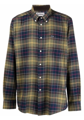 Barbour tartan check-print long-sleeved shirt - Green