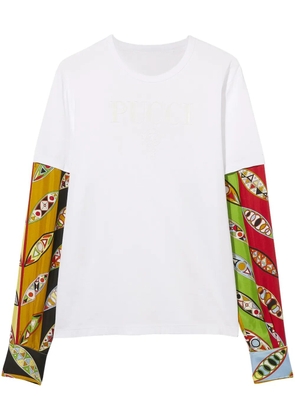 PUCCI graphic-print long-sleeve T-shirt - White