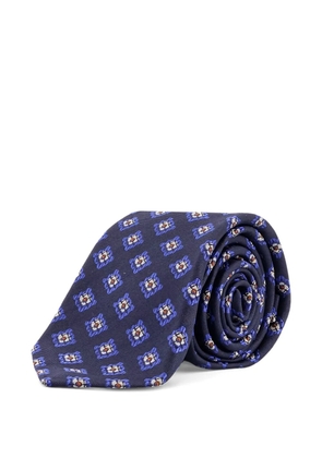 Kiton silk tie - Blue