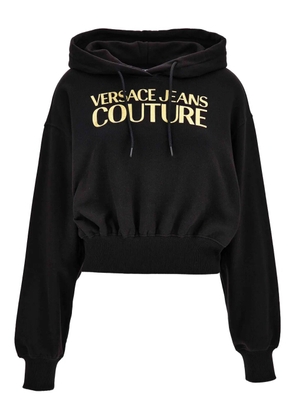 Versace Jeans Couture logo-emblem hoodie - G89 BLACK