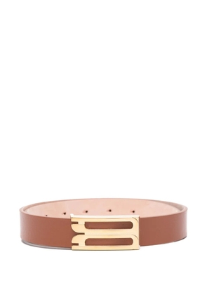 Victoria Beckham Regular B Buckle belt - Brown