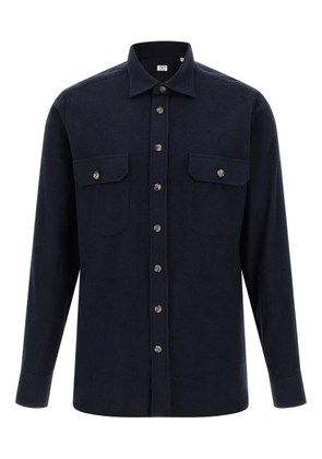 BORRIELLO NAPOLI chest-pocket flannel shirt - Blue