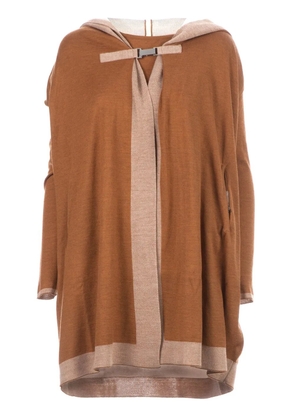 Maison Ullens hooded cardi-coat - Brown
