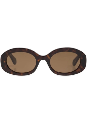 Chloé Eyewear oval-frame recycled-acetate sunglasses - Brown