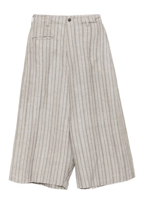 Yohji Yamamoto striped trousers - Grey