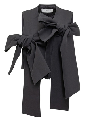 AMBUSH bow-embrllished gilet - Blue
