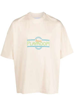 Bonsai graphic print cotton T-shirt - Neutrals