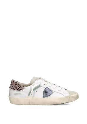 Philippe Model Paris animal-print patch sneakers - White