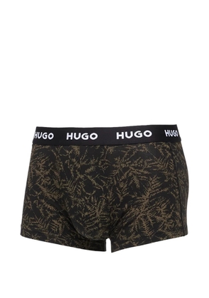 HUGO logo-waistband boxers (set of three) - Black