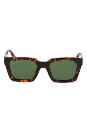 Off-White Eyewear tortoiseshell square-frame sunglasses - Brown