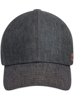 Courrèges Signature denim baseball cap - Grey