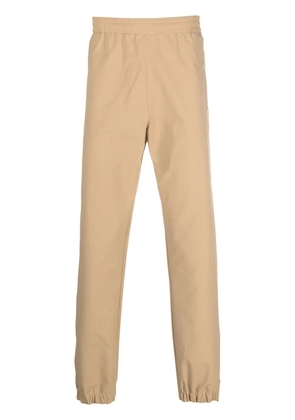 MSGM logo-print elasticated waist trousers - Neutrals