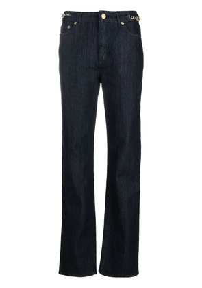Michael Michael Kors straight-leg chain-detail jeans - Blue