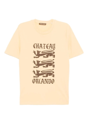 CHATEAU ORLANDO logo-print T-shirt - Yellow