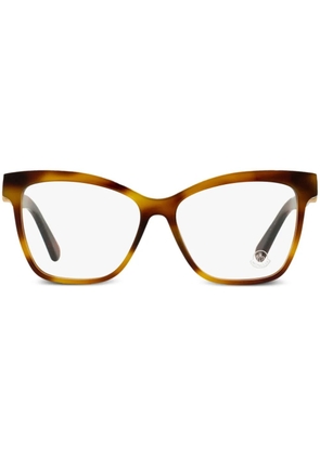 Moncler Eyewear logo-plaque glasses - Brown