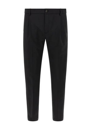 Department 5 pleated wool-blend trousers - Black