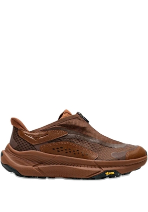 HOKA Project Transport zip-detail sneakers - Brown