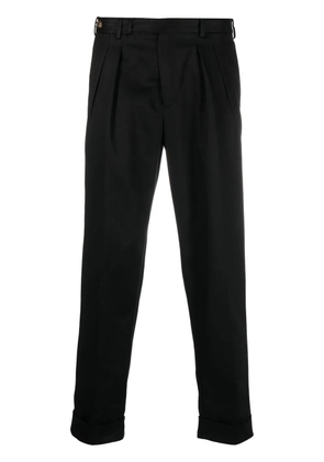 PT Torino box-pleat tapered trousers - Black