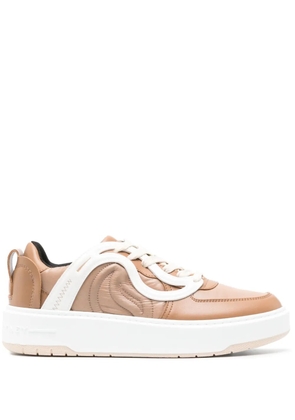 Stella McCartney S-Wave 1 faux-leather sneakers - Brown
