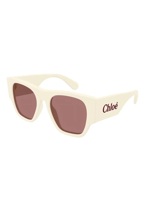 Chloé Eyewear Naomy oversize-frame sunglasses - Neutrals