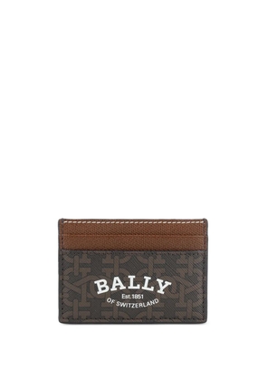 Bally logo print cardholder - Brown