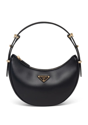 Prada Arqué leather shoulder bag - Black