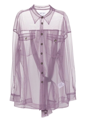ACT Nº1 sheer shirt - Purple
