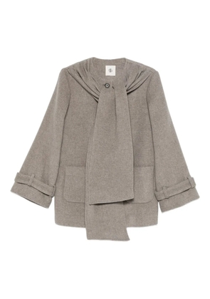 The Garment scarf-detail coat - Neutrals