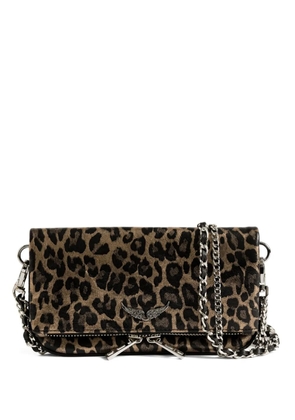Zadig&Voltaire leopard print chain satchel - Brown
