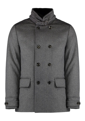 Moorer double-breasted coat - Grey