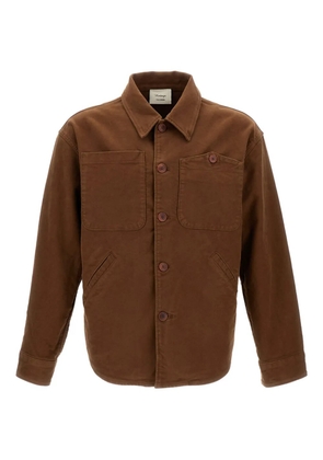 TELA GENOVA patch-pocket shirt - Brown