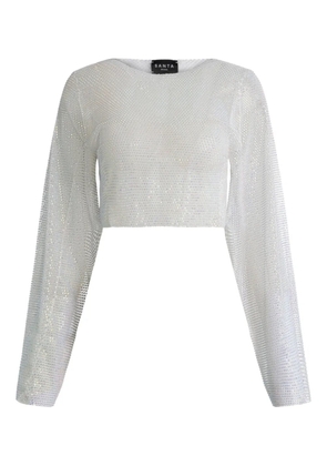 Santa Brands semi-sheer top - White