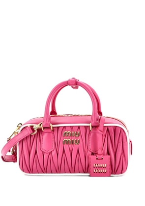 Miu Miu Pre-Owned Arcadie Top Handle Bag Matelasse Leather Regular satchel - Pink