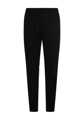 Canali drawstring-waist track pants - Black