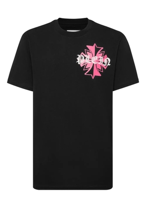 Philipp Plein crest-print round neck T-shirt - Black