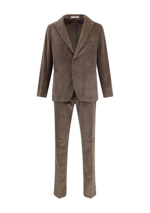 Tagliatore corduroy two-button suit - Brown