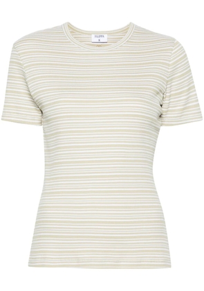 Filippa K striped ribbed T-shirt - Yellow