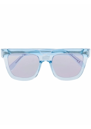 Retrosuperfuture transparent-effect oversize-frame sunglasses - Blue