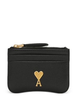 AMI Paris Paris Paris zipped card holder - Black