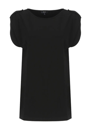 Fay round-neck T-shirt - Black