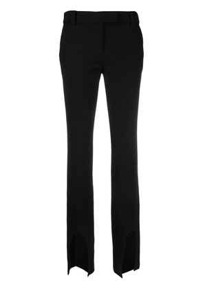 ALESSANDRO VIGILANTE front-slits flared trousers - Black